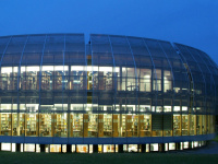 Branch Library Life Sciences at Weihenstephan, exterior view by night