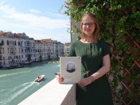 Autorin Barbara Berger in Venedig