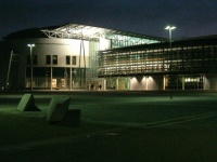 Building of the Mechanical Engineering Faculty by night