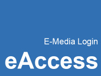 Thumbnail with "E-Media Login eAccess" lettering