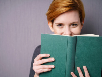 Student with book