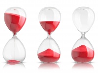three hourglasses