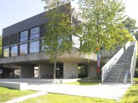 Branch Library Physics, exterior view after major renovations