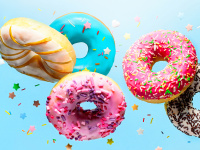 Bunte Donuts