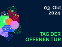 Kommunikation/Grafik zum Tag der offenen Tür am 3. Oktober 2024 Forschungscampus Garching