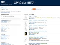 Screenshot OPACplus