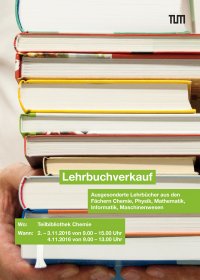 Plakat Lehrbuchverkauf Garching 2016