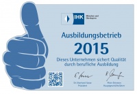 IHK-Siegel Ausbildungsbetrieb 2015