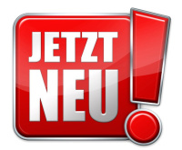 Icon mit Schriftzug &quot;Jetzt neu!&quot;