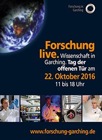 Plakat Tag der offenen Tür Garching 2016