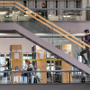 Students in the library during the Corona pandemic