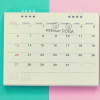 Calendar with highlighted dates