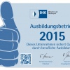 IHK-Siegel Ausbildungsbetrieb 2015
