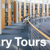 Branch Library Weihenstephan with text: Library Tours, register now!