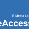 Thumbnail with "E-Media Login eAccess" lettering