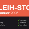 Slide Ausleih-Stopp 14. – 20. Januar 2025