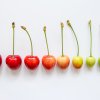 Cherries in different colours