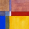Gemälde mit bunten Farbflächen