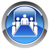 Icon for face to face courses (5 people in conference room)