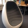 Egg-shaped armchair in the Branch Library Main Campus
