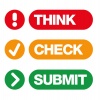 Logo der Kampagne Think. Check. Submit