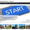 Screenshot of the website University Libraries in Bavaria with slideshow picture about the website launch