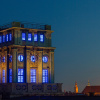 TUM Clock tower at night