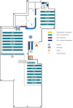 Lageplan Teilbibliothek Chemie, Erdgeschoss